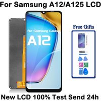 100% Tes For Samsung A12 LCD A125F SM-A125F A125 Display Touch Screen Digitizer For Samsung A12 Screen Replacement