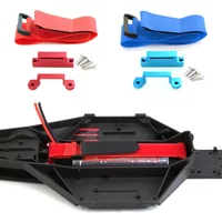 Metal LOW CG Chassis Tall Battery Holder Mount Hold Down with Strap for 1/10 Traxxas Slash 2WD VXL Drag Slash Upgrade Parts