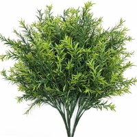 2/4Pcs Artificial Plant Plastic Flower Persian Fern Leaves for Home Wedding Party Decoration Table Vase Arrangement Accessories