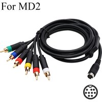 RGB/RGBS Cable MINI DIN-9pin connector for Sega Mega Drive MD2 Video Consoles Composite Component Cable With Strong Stability