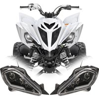 ATV LED Headlight with DRL & Turn Signal For Yamaha Raptor 250 350 700 700R YFZ450 YFZ450R YFZ450X YFZ450V Wolverine 350 450