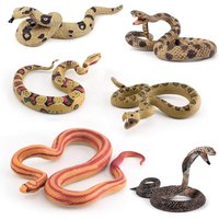 Snakes Rubber Toy Realistic Snake Prank Joke Snake Model Simulation Python Rattlesnake Cobra Tricky Scary Snake Toy Halloween
