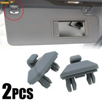2Pcs Car Sun Visor Clip Bracket Interior Sun Visor Hook for Audi A1 A3 A4 A5 A7 Q3 Q5 B6 B7 B8 S4 S5 8E0857562A 8U0857562 Gray