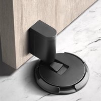 Punch-free Door Stopper Zinc Alloy Mechanical Push-press Windproof Household Bathroom Door Anti-collision Door Stop