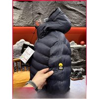 Italian High-End Outdoor Capsule Traveler Anti-Cold Clothes Seamless Heat Preservation Men's Cotton Jacket with Hood Standard...