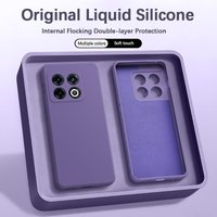 Original Soft Phone Case for OnePlus 10 Pro 10Pro 10T 5G Classic Square Silicone High Qualtiy Camera Protection Back Cover Funda