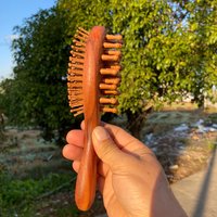 Double-Sided Sandalwood Comb Wooden Brush Dreads Wide Tooth Sandalwood Air Cushion Massage Combs Hair Styling Gua Sha Brush