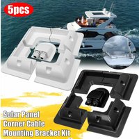 5Pcs/set ABS Solar Panel Mounting Fixing Bracket Solar Panel Mounting Support for Caravans Motorhome Camper RV Uv-resistant