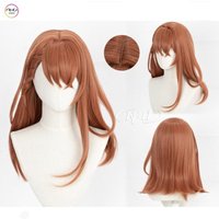 ND HANASATO MINORI peruki do Cosplay projekt SEKAI Cosplay do ramion jasnobrązowe włosy peruki do gry Comic Con Coser syntetyczne