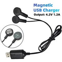 Magnetic Lithium Battery Charger Universal USB Battery Charging Cable 3.7V 4.2V USB Magnetic Charger Cable with LED Indicator