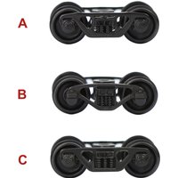 12pcs HO Échelle 1:87 Trains Miniatures Bogies Plastique 33 "ou 36" Roues Modèle Accessoires De Chemin De Fer
