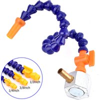 1/4"~1/2" 30~60cm Adjustable Nozzle Flexible Water Oil Cooling Tube Spark Plug Tube Condenser Universal Lathe Machine Water Pipe