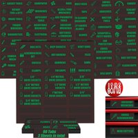 90 PCS Toolbox Labels, 82 Pre-Printed & 8 Blanks Tool Sticker Set, Chest Organizer Labels, Tool Box Drawers Labels Sticker.
