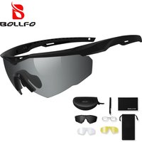 AliExpress 3 Lens Impact-Resistant Shooting Glasses 2.5mm Military Tactical Glasses Anti-Fog Windproof Road Cycling Goggles Antiparras