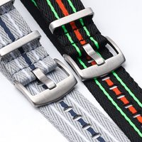 20mm 22mm Woven Nylon Watch Strap for Blancpain X Swatch Collaboration Ocean Recycled Material Men Women Replace Band Belt