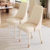 White Nordic Dining Chairs Leather Office Hotel Outdoor Kitchen Dining Chairs Modern Home Vanity Sillas Comedor Hotel Furniture