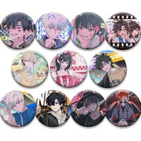 58mm Fashion Round Brooches Cheng Xiaoshi,Lu Guang Qiao Ling Cartoon Badge Anime Link Click Pins for Backpack Accessories Gifts