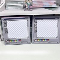 50Pcs Retro Computer Drawing Board Shape Sticky Note Creative Memo Pad Student Message Paper Art Tool
