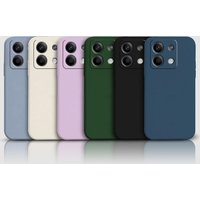 Square Liquid Silicone Phone Case For Xiaomi Pocophone POCO X6 X5 X7 M6 M7 Pro C61 C55 C65 C75 Matte Silicone Cover Fundas