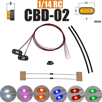 2pcs LED 3V Position Lamp Side Lights 1/14 RC Truck for SCANIA Tamiya 770S R620 for VOLVO ACTROS AROCS Model Car DIY Parts