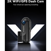 Dash Cam WiFi 2.5K,Car Camera with APP,Dashcams with WDR Night Vision, 24H Parking mode, Loop Recording, G-Sensor,GPS Module