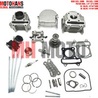 GY6 50 60 80 100 120 CYLINDER AND HEAD KIT FOR 4T 139QMB ENGINE SCOOTER BAJA ROKETA SUNL TAOTAO ZNEN JMSTAR ROKETA VIP JONWAY