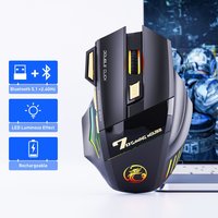 Wireless Gaming Mouse USB IMICE GW-X7 3200DPI Dual Mode Rechargeable 7 Keys 2.4Ghz Silent Mouse Bluetooth 7-color Breathing LED image 4