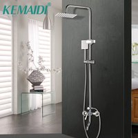 KEMAIDI Bathroom Mixer Shower Bathtub Taps Rainfall Shower Wall torneira Tap 8 "Shower head 1SET Bath Shower Faucets Set