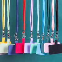 New Neck Cord Phone Lanyard Adjustable Telescopic Mobile Phone Strap Anti-Lost With Universal Clip Gasket Camera Strap