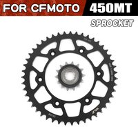 For CFMOTO 450MT 47 Teeth Chain Sprocket Moto Parts Large&Small Sprocket CF Moto 450 MT Chain Disc Chainwheel Motorcycle Parts