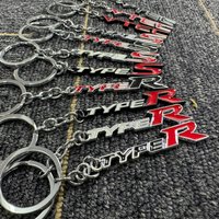 Car Keychain Type R Type S Keyring vtec Key Chain Ring Holder for Honda Racing Sport Odyssey City Civic Accord Crv Fit Spirior