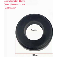 1x Horizontal 2T 3T Jack Big Leather Bowl Oil Seal Rubber Ring Seal Ring Black Leather Bowl Repair Accessories