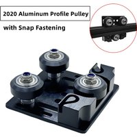 V Gantry Plate V-Slot X-axis Slider Aluminum Plate with Timing Belt Buckle 2020 V Profile Board for Tronxy X3 Tevo Tarantula PRO