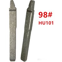 10pcs/lot 98# HU101 Original Car Key Blank Metal Uncut Flip Remote Key Blade for Ford Focus Car Remote Control Key Blade