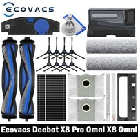 Ersatzteile für Ecovacs X8 Pro Omni Roboterstaubsauger, Hauptseitenbürsten, Mopptücher, HEPA-Filter, Staubbeutel, Zubehör