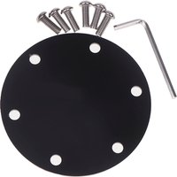 ❤️ Aluminum 6 Hole Steering Wheel Horn Button Delete Plate Cover 3.35" X 0.06" X 3.35" Auto Accessories Tools