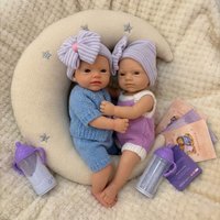 OtardDolls 1 PC Painted/Unpainted Silicone Girl 13-Inch Silicone Bebe Handmade Reborn Doll Open Mouth Doll Toy Ideal Gift