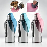 800ML Foldable Portable Dog Water Bottle Large Capacity Leakproof Pet Drinking Bowl for Cat Puppy Outdoor Travel Hiking Supplies
