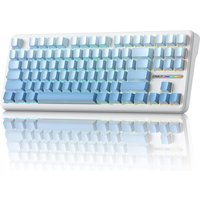 AULA F87 Pro Wireless Mechanical Keyboard 75%TKL Gasket Mount Hot-Swappable Custom Gaming Keyboard with 8000mAh Tri-Mode PBT RGB