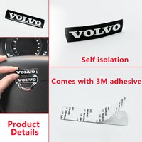 Car Front Grille Steering Wheel Logo Sticker Decoration Accessories For Volvo Rdesign Polestar AWD V50 S60 XC60 S40 XC40 XC90