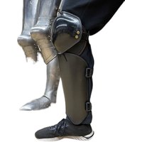 Lower Leg and Forearm Protection with Adjustable Elbow Length Hema Armor and Hard Polymer Protective Gear for Arm Protection