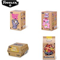 Original Fuggler Hässliche Zähne Monster Plüschtiere Katzen-Bären Plüsch-Schlüsselanhänger Nuggets Anhänger Taschenanhänger Hamburger-Puppen Zufällig 1 Stück
