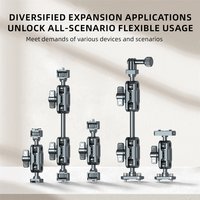 LEAPLIGHT 20mm Ball Head Articulating Arm for Camera Monitor Phone Tablet Magicarm Adjustable Mount for Tripod Stabilizer Gimbal