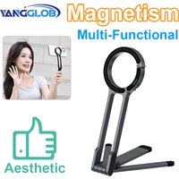MA30 Carabiner-Mounted Phone Tripod for iPhone 15 14 13 12 Pro/Pro Max Dual-sided Magnet Tripod Desk Mount Phone Handle