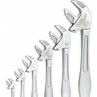 Heavy-Duty Industrial Crab Claw Wrench, Self-Adjusting Wide Jaw Self-Locking Ratchet Wrench for Automotive & Pipe Repair