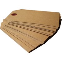 100Pcs Blank Vintage Kraft Paper Cards for DIY Scrapbooking Wedding Table Tags Luggage Labels Price Tags Brown Packaging Label