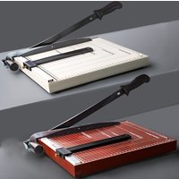 Durable Heavy Duty A4 Paper Cutter Precise Cuts 15 Page Capacity A5 Paper Guillotine Metal Base Manual Paper Card Trimmer Office
