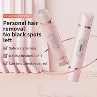 Portable for Women Electric Razor Shaver Lady Shaver Painless Body Hair Trimmer for Armpit Bikini Arm Leg Face Mustache