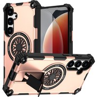 Soft TPU+Hard PC Magnetic Phone Case With Stand For Magsafe Samsung Galaxy A06 A16 A26 A36 A56 A55 Anti Shock Protect Back Cover