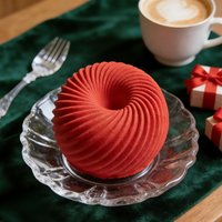 Spiral Apple Mousse Cake Silicone Mold French Pastry Chocolate Simple Design and Creative Molds